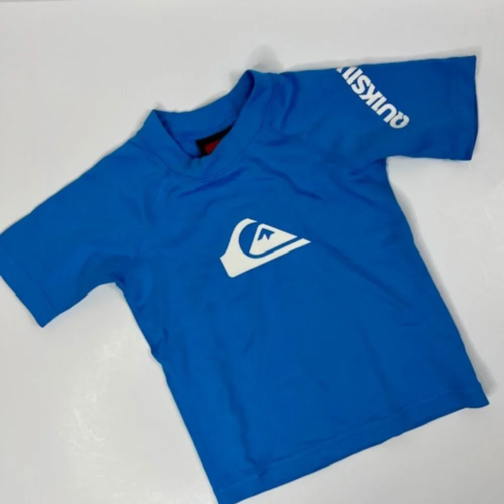 Quiksilver Toddler Short-Sleeve Rashguard Surf Shirt with UPF 50+ Sun Protection